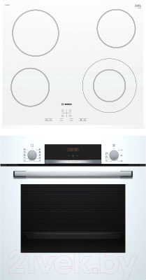 

Комплект встраиваемой техники Bosch, HBF554YW0R + PKF652BB1E