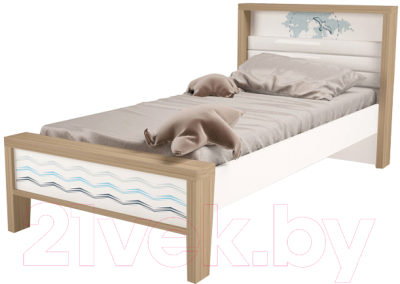 

Односпальная кровать ABC-King, Mix Ocean №1 90x160 / MIX-01-01-K-OB