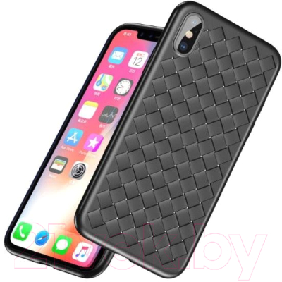 Чехол-накладка Baseus BV Weaving для iPhone X (черный)