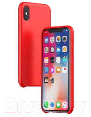 Чехол-накладка Baseus LSR для iPhone XS (красный)