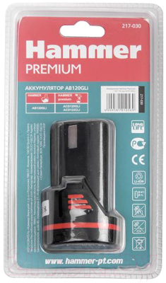 Аккумулятор для электроинструмента Hammer Premium AB120GLi (524544)