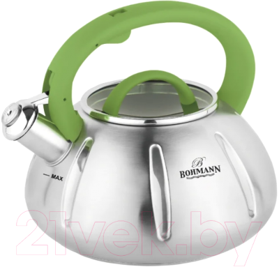 Чайник со свистком Bohmann BH-9918 (зеленый)
