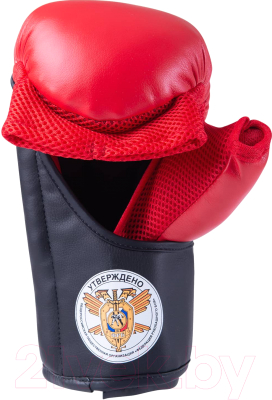 Перчатки для рукопашного боя RuscoSport Pro (р-р 10, красный)