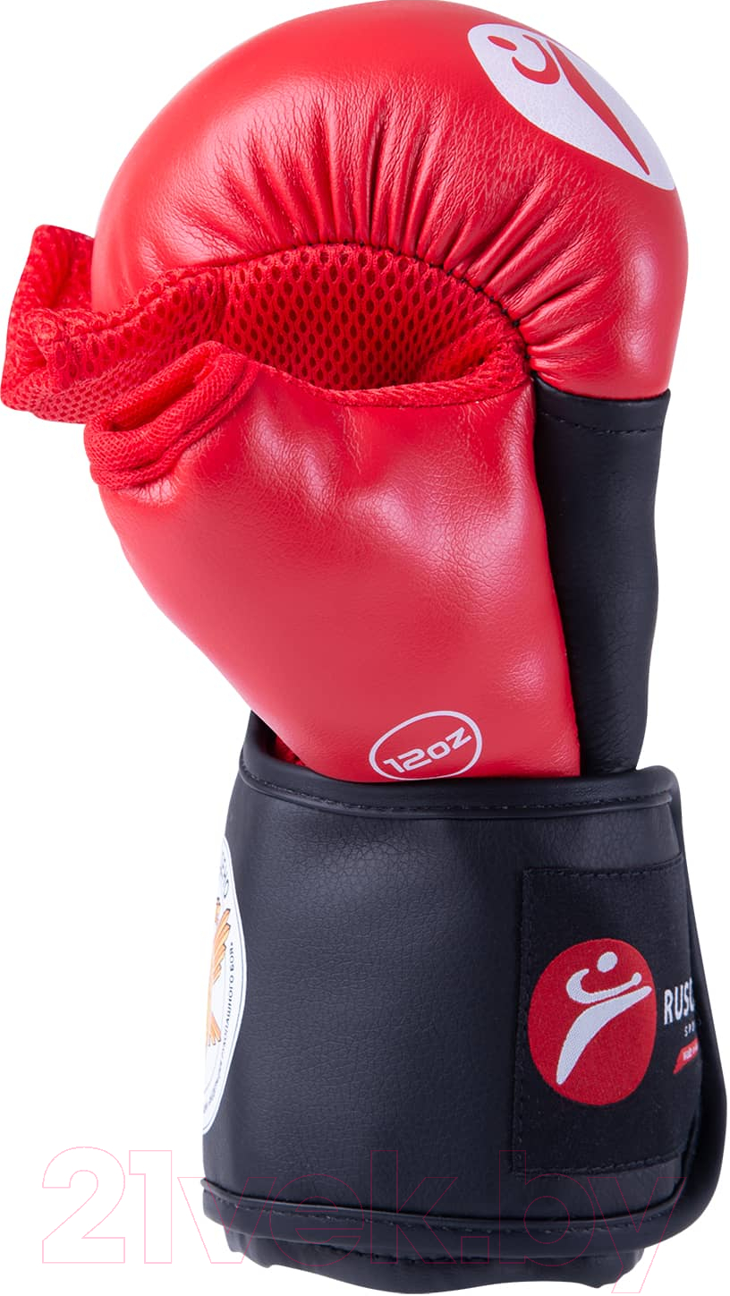 Перчатки для рукопашного боя RuscoSport Pro (р-р 4, красный) — фото 3