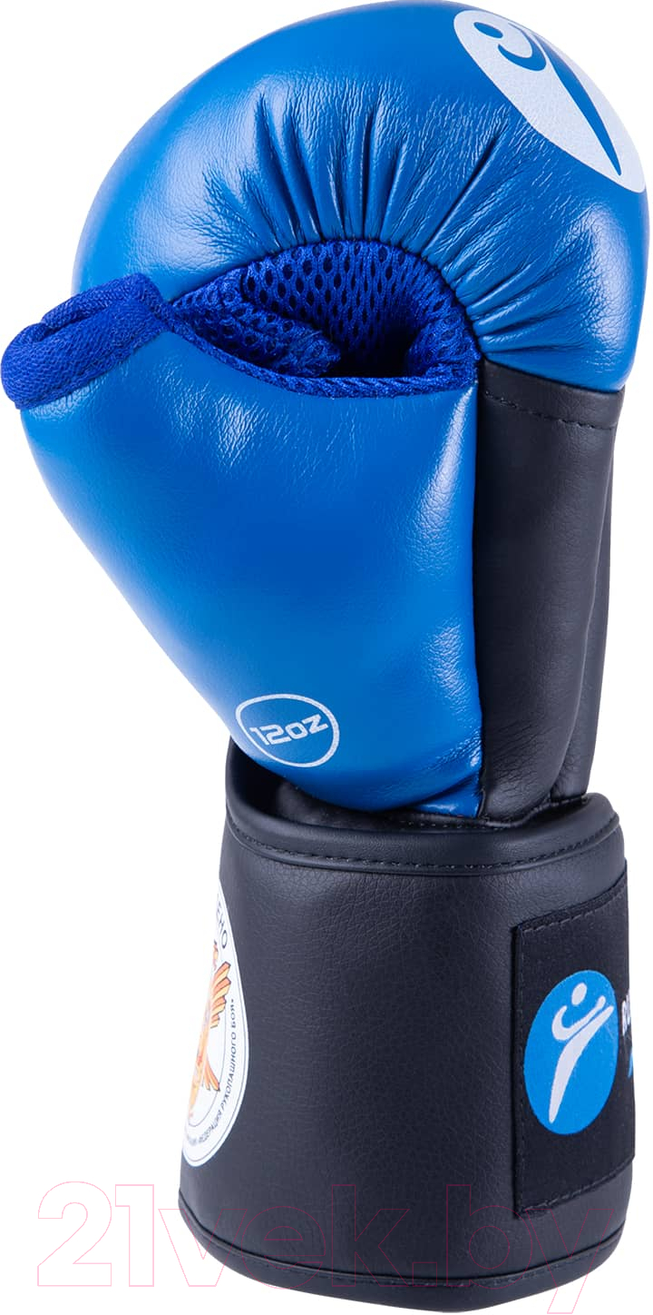 Перчатки для рукопашного боя RuscoSport Pro (р-р 10, синий) — фото 3