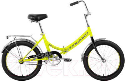 Велосипед Forward Arsenal 20 1.0 2020 / RBKW0YN01007 (14, светло-зеленый/серый)