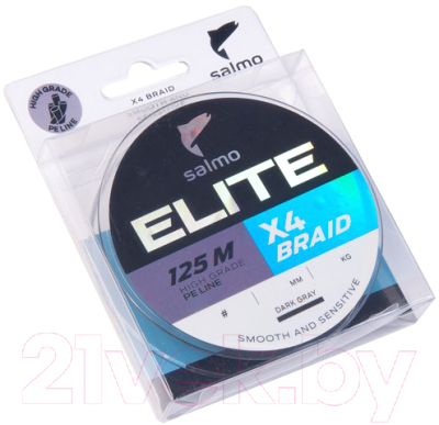 Леска плетеная Salmo Elite x4 Braid Dark Gray 125/008 / 4950-008