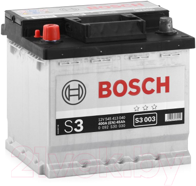 Автомобильный аккумулятор Bosch 0092S30030 (45 А/ч)