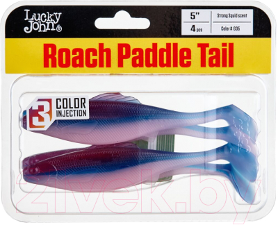 Мягкая приманка Lucky John Pro Series Roach Paddle Tail / 140181-G05 (4шт)