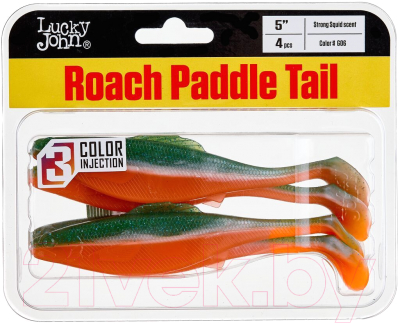 Мягкая приманка Lucky John Pro Series Roach Paddle Tail / 140181-G06 (4шт)