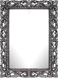 Зеркало Мебель-КМК Багира 2 0465.10 (белый/серебристый)