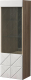Шкаф навесной Мебель-КМК Л Монако 0673.26 левый (дуб сонома/дуб полярный) - 