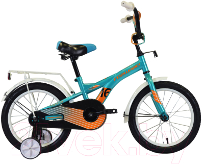 Детский велосипед Forward Crocky 16 2020 / RBKW0LNG1031 (бирюзовый/оранжевый)