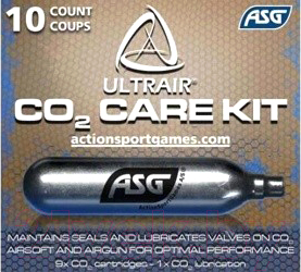 Баллончик CO2 ASG Ultrair Power 12гр (упаковка 9 стандартных, 1 сервисный)