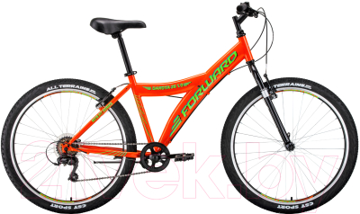 Велосипед Forward Dakota 26 1.0 2020 / RBKW0MN66005 (16.5, оранжевый/светло-зеленый)