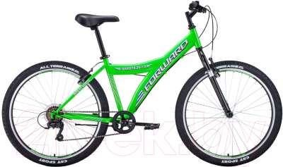 Велосипед Forward Dakota 26 1.0 2020 / RBKW0MN66004 (16.5, светло-зеленый/белый)