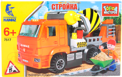 

Конструктор Город мастеров, Камаз. Бетономешалка / KK-7517-R