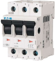 

Выключатель нагрузки Eaton, IS-25/3 3P 25A 12.5kA 3M / 276264