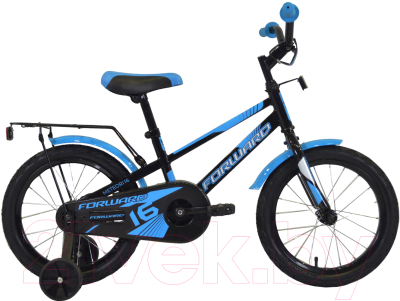 Детский велосипед Forward Meteor 16 2020 / RBKW0LNG1038 (черный/синий)