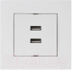 Миниатюра изображения товара Розетка Mutlusan Rita 2220 449 0101 (белый)