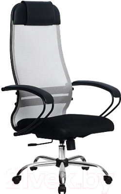 Кресло офисное Metta Комплект 11 / SU-1-BP (светло-серый/черный)
