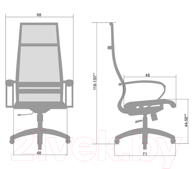 Кресло офисное Metta Комплект 7 / SK-1-BK (золотой ротанг)