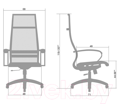 Кресло офисное Metta Комплект 8 / SK-1-BK (черный)