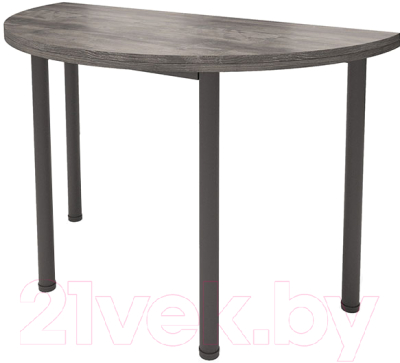 Обеденный стол Millwood Далис 3 60x120/D120x75 (сосна пасадена/металл черный)