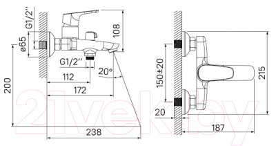 Смеситель IDDIS ZODSB02i02WA