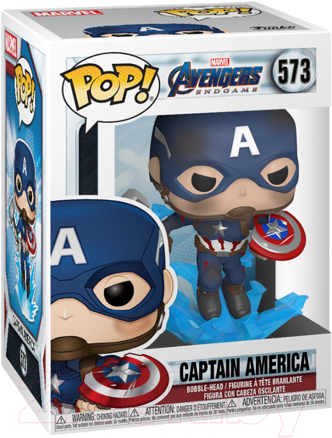 Фигурка коллекционная Funko Marvel Avengers Endgame Capt A w/BrokenShield&Mjolnir 45137