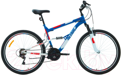 Велосипед Forward Altair MTB FS 26 1.0 2020 / RBKT0SN6P006 (16, синий/красный)