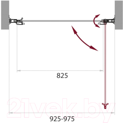 Душевая дверь BelBagno Sela-B-1-95-C-Cr