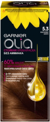 

Крем-краска для волос Garnier, Шатен;золотистый, Olia 5.3