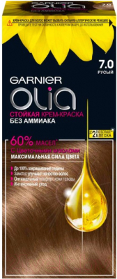 

Крем-краска для волос Garnier, Русый, Olia 7.0