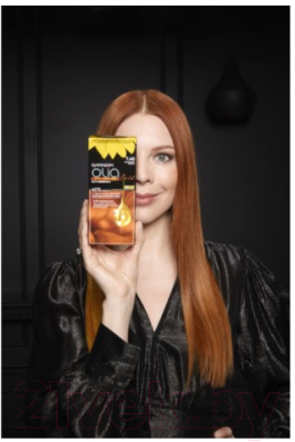 Крем-краска для волос Garnier Olia 7.40 (искрящийся медный)