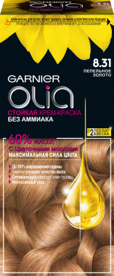 Крем-краска для волос Garnier Olia 8.31 (пепельное золото)