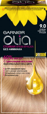 Крем-краска для волос Garnier Olia 9.0 (очень светло-русый)