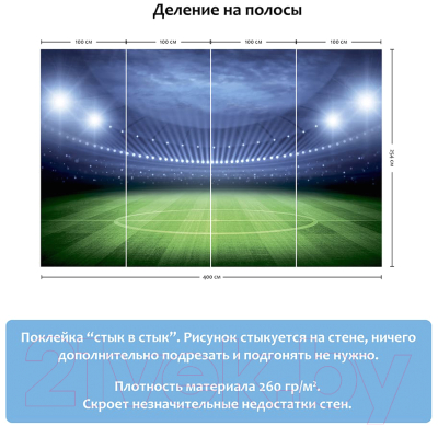 Фотообои листовые Citydecor Стадион (400x254)