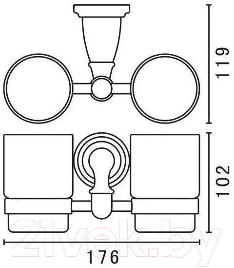 Держатель для стакана Art&Max Bianchi AM-E-2602-D-Br