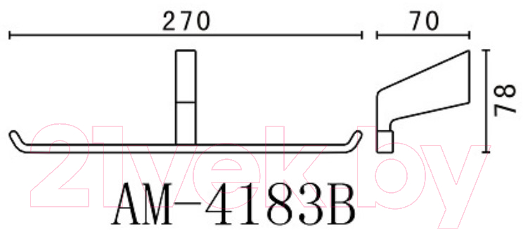 Держатель для туалетной бумаги Art&Max Techno AM-E-4183B