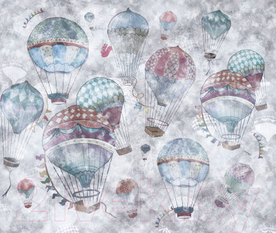 Фотообои листовые Citydecor Воздушные шары (300x254)