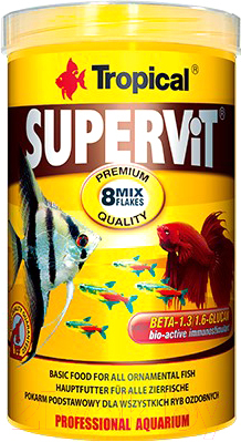 Корм для рыб TROPICAL Supervit / 77104 (250мл)