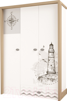 

Шкаф ABC-King, Mix Ocean 3-х дверный / MIX-13-01-К-OC