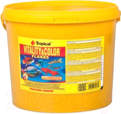 Корм для рыб TROPICAL Vitality & Color / 70438 (11л)