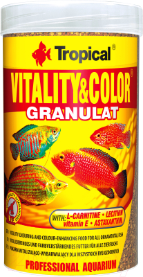 Корм для рыб TROPICAL Vitality & Color Granulat / 60444 (250мл)