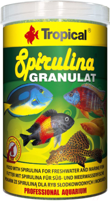 Корм для рыб TROPICAL Spirulina Granulat / 60334 (250мл)