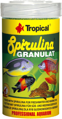 Корм для рыб TROPICAL Spirulina Granulat / 60334 (250мл)