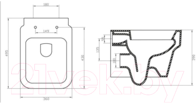 Унитаз подвесной BelBagno Janice BB124CH