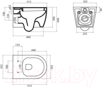 Унитаз подвесной BelBagno Marino BB105CHR