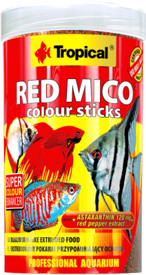 Корм для рыб TROPICAL Red Mico Colour Sticks / 63553 (100мл)